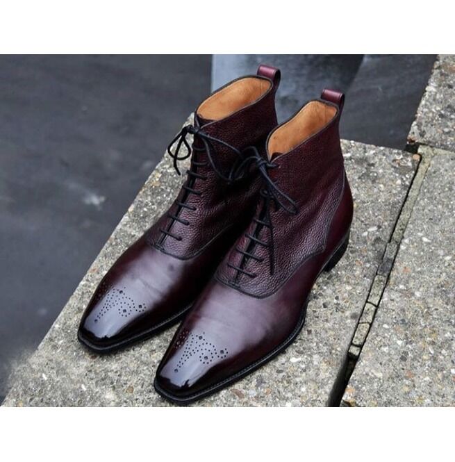 Burgundy sale color boots