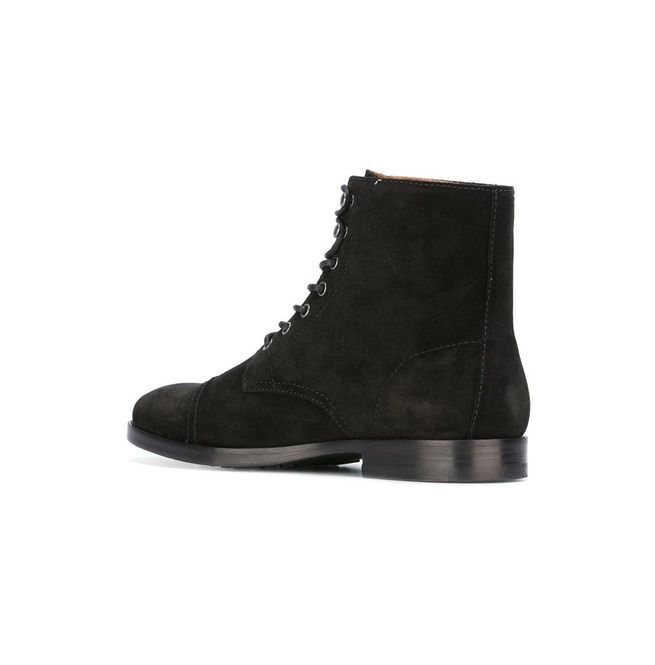 Handcrafted Mens Fashion Black Suede Lace Up Boots, Men Suede Ankle ...